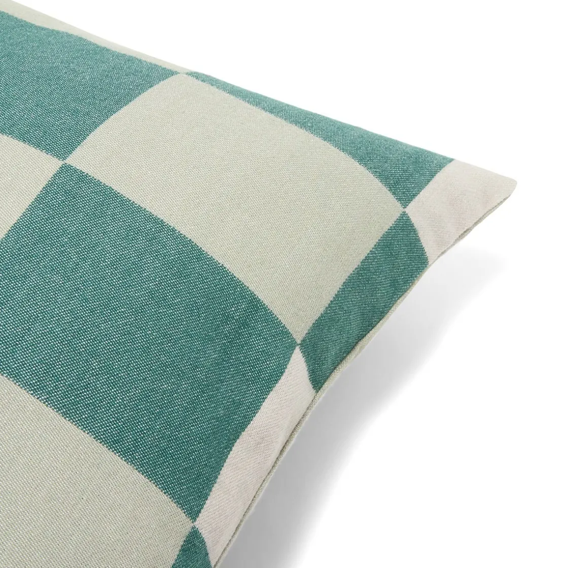 GRANIT Kuddfodral Ullmix Ruta 50x50cm Grön- Kuddar