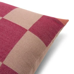 GRANIT Kuddfodral Ullmix Ruta 50x50cm Röd- Kuddar