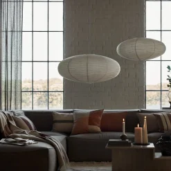 GRANIT Lampskärm Rispapper Yuna 60cm Vit- Lampor