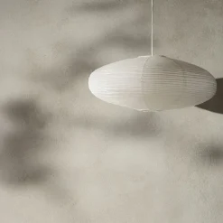 GRANIT Lampskärm Rispapper Yuna 60cm Vit- Lampor