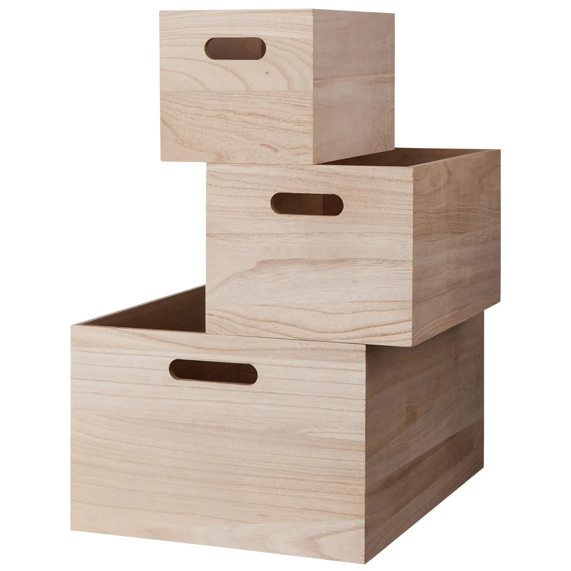 GRANIT Låda Trä Handtag 30x40cm- Skrivbordsförvaring|Boxar