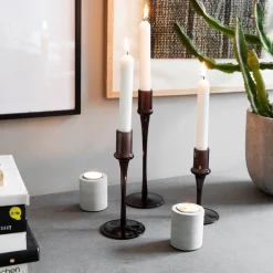 GRANIT Ljushållare Betong 6,5x5,5cm- Ljusstakar|Juldekorationer