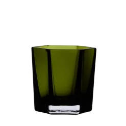 GRANIT Ljushållare Hexagon 8,5x7,5cm Grön- Ljusstakar