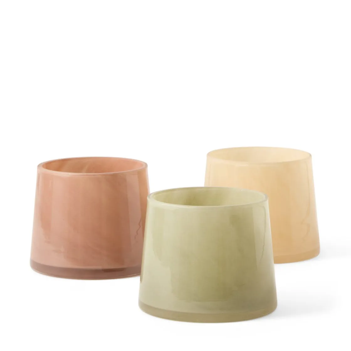 GRANIT Ljuslykta Glas Grön 10cm- Ljusstakar|Juldekorationer