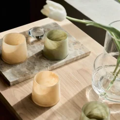 GRANIT Ljuslykta Glas Grön 10cm- Ljusstakar|Juldekorationer