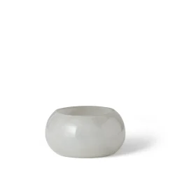 GRANIT Ljuslykta Rund 8x8cm Ljusgrå- Ljusstakar