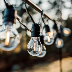 GRANIT Ljusslinga 10 LED Anslutningsbar 4m Svart- Utebelysning|Ljusslingor