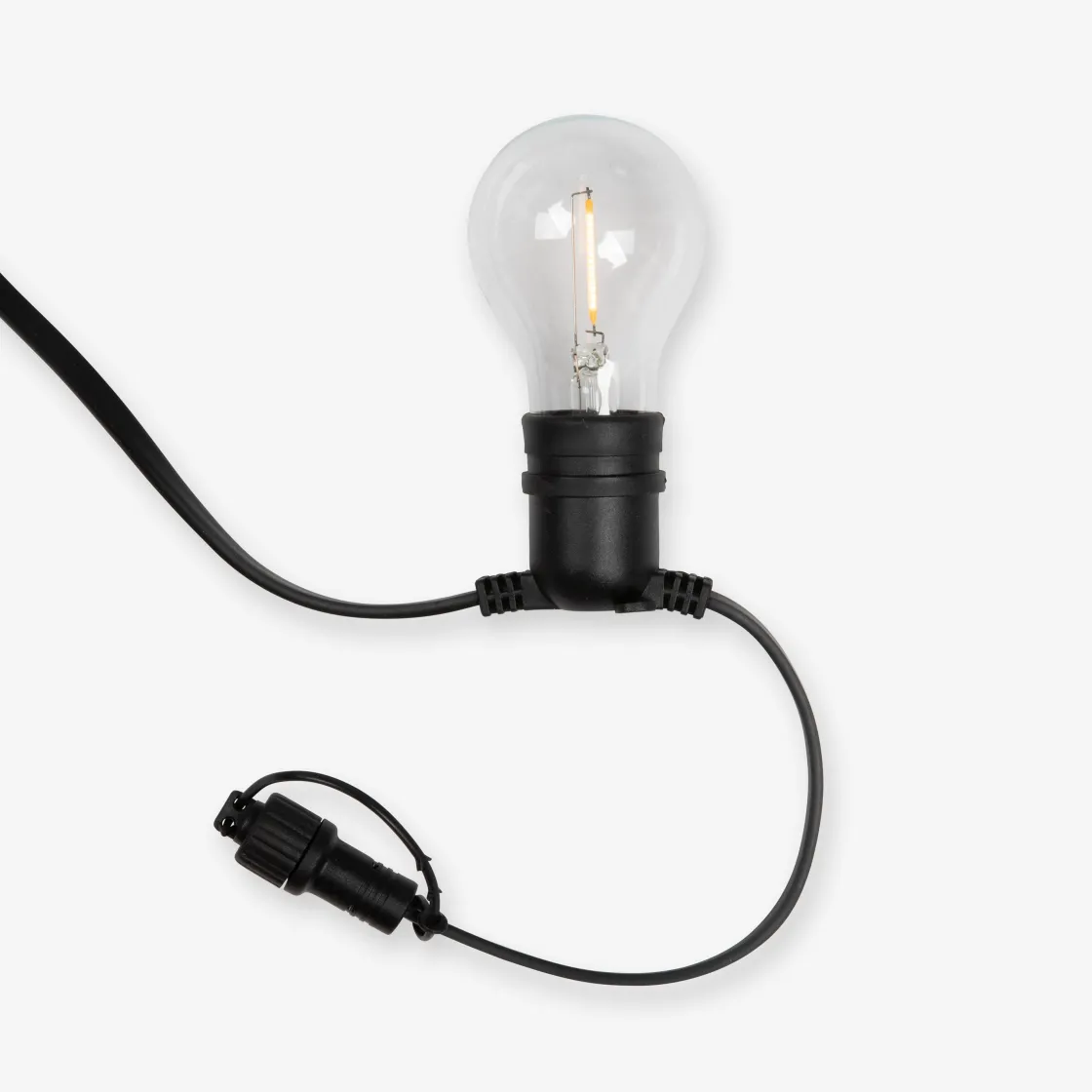 GRANIT Ljusslinga 10 LED Anslutningsbar 4m Svart- Utebelysning|Ljusslingor