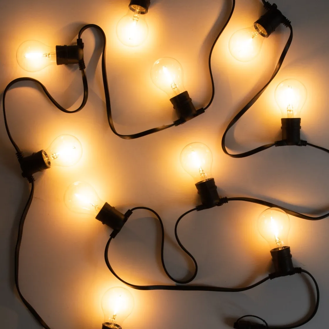 GRANIT Ljusslinga 10 LED Anslutningsbar 4m Svart- Utebelysning|Ljusslingor