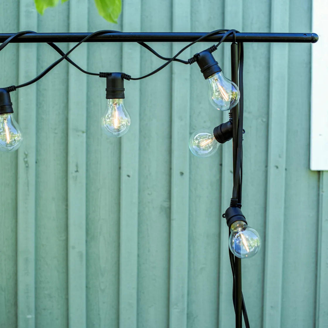 GRANIT Ljusslinga 10 LED 5m Svart- Utebelysning|Ljusslingor