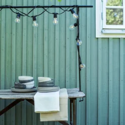 GRANIT Ljusslinga 10 LED 5m Svart- Utebelysning|Ljusslingor