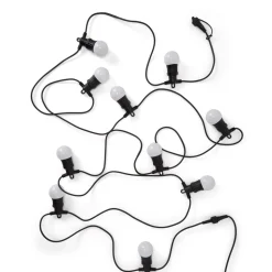 GRANIT Ljusslinga LED Boll Opal 9,5m Svart- Utebelysning|Ljusslingor