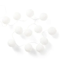 GRANIT Ljusslinga Rispapper Boll 3,6m Vit- Ljusslingor|Julbelysning