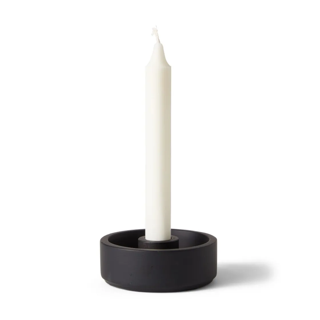 GRANIT Ljusstake Betong Svart- Ljusstakar|Juldukning