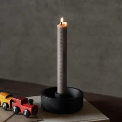 GRANIT Ljusstake Betong Svart- Ljusstakar|Juldukning