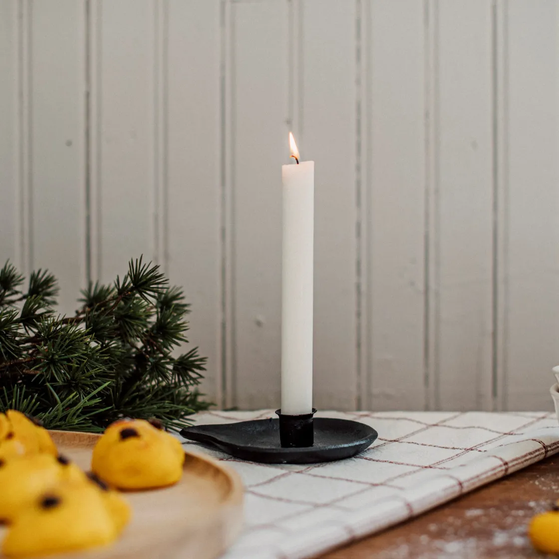 GRANIT Ljusstake Rund Gjutjärn- Ljusstakar|Juldukning