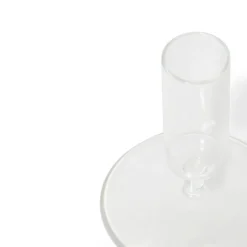 GRANIT Ljusstake 7,5x9,4cm Klarglas- Ljusstakar|Juldukning