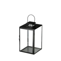 GRANIT Lykta Metall 30,5cm Svart- Utebelysning|Ljusstakar