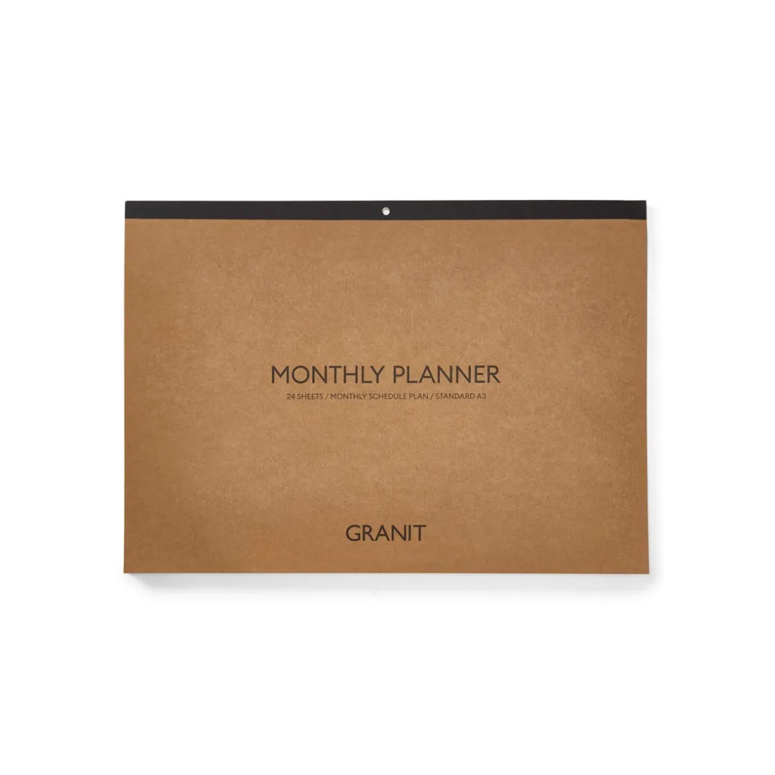 GRANIT Månadsplan A3- Skrivbordstillbehör|Kalendrar & Skrivblock