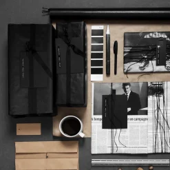 GRANIT Omslagspapper 10m Svart- Presentinslagning & Diy