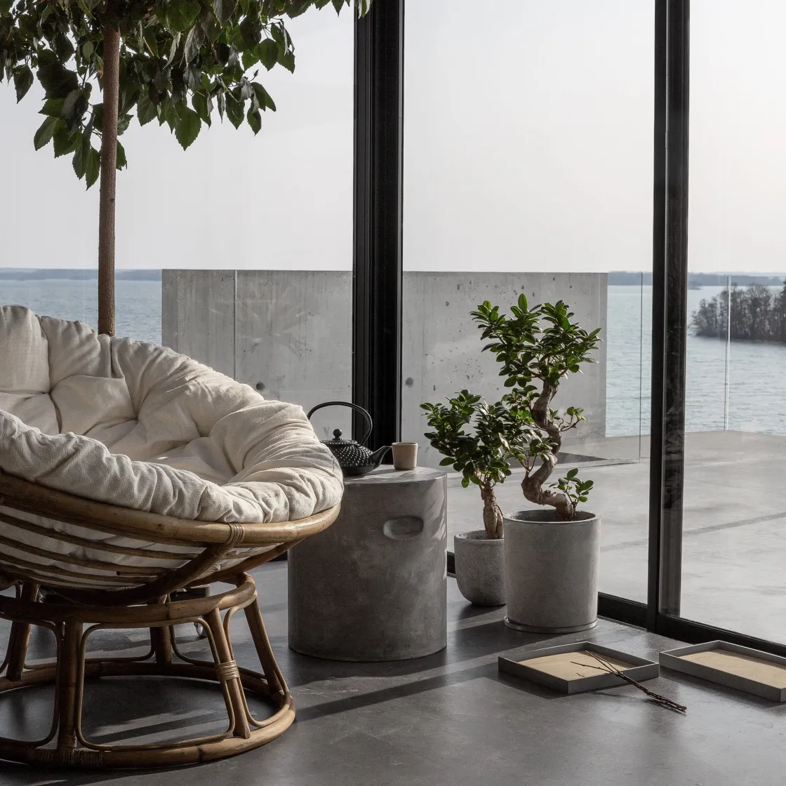 GRANIT Pall Betong 40x37cm- Utemöbler|Sovrumsmöbler & Tillbehör