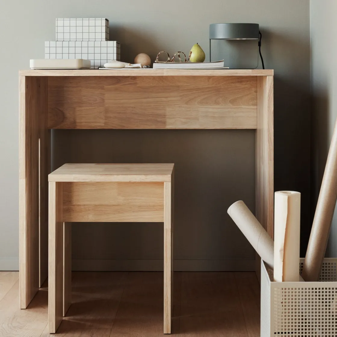 GRANIT Pall Edge Trä 35x45x30cm- Sovrumsmöbler & Tillbehör|Hallmöbler & Förvaring