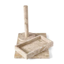 GRANIT Pappershållare 28,5cm Marmor Beige- Köksredskap