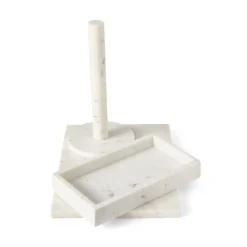 GRANIT Pappershållare 28,5cm Marmor Vit- Dukning|Köksredskap