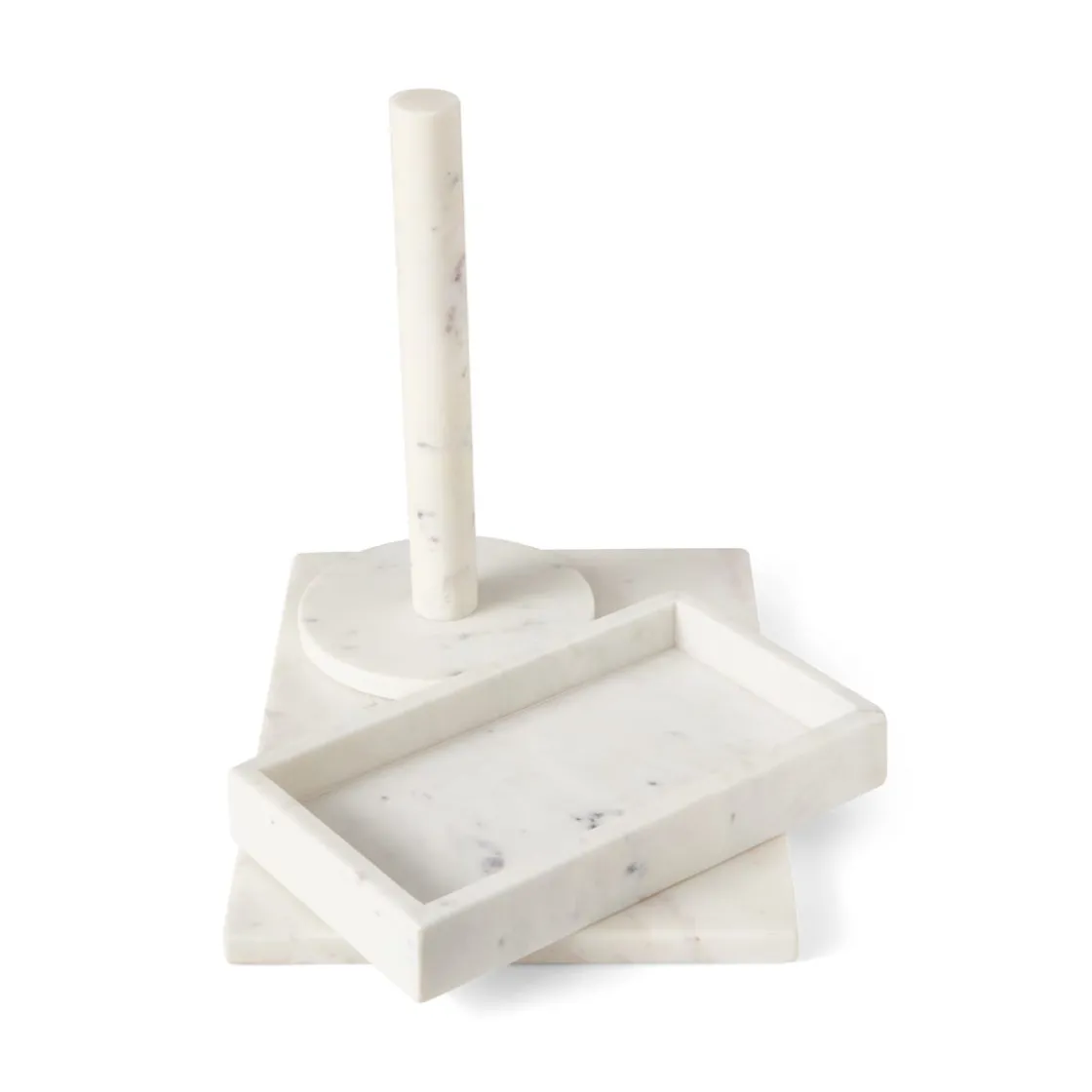 GRANIT Pappershållare 28,5cm Marmor Vit- Dukning|Köksredskap