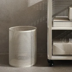 GRANIT Papperskorg Mono Mesh 30x24cm Beige- Skrivbordstillbehör|Korgar