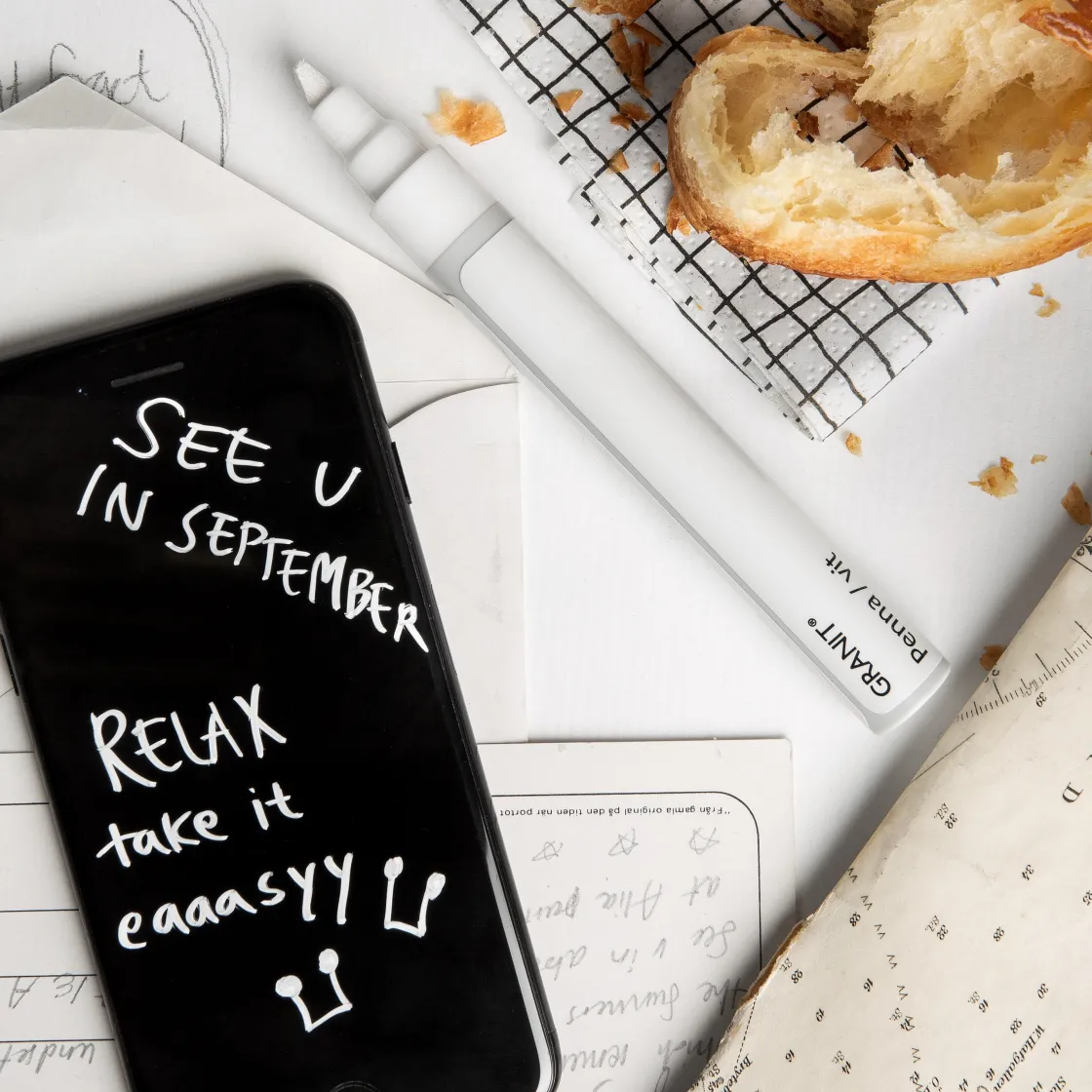 GRANIT Penna 6mm Vit- Presentinslagning & Diy|Pennor