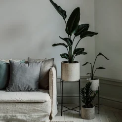 GRANIT Piedestal Järn 42x53cm Svart- Växt- & Odlingstillbehör|Utemöbler