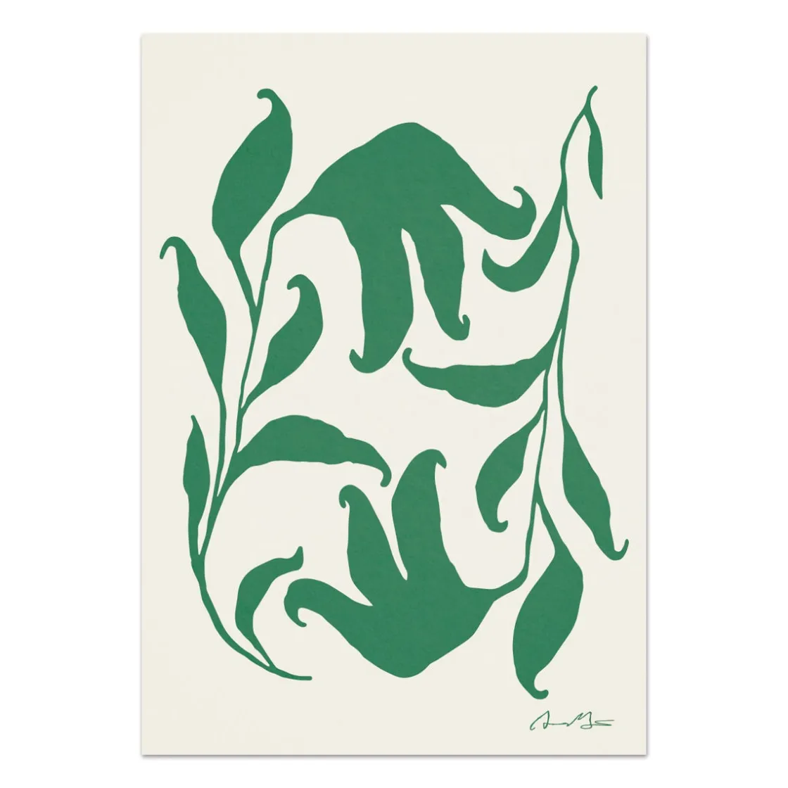 GRANIT Poster Anna Mörner Högtidsblomster 70x100cm Vit- Posters