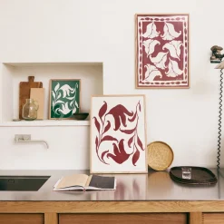 GRANIT Poster Anna Mörner Äng 50x70cm Röd- Posters