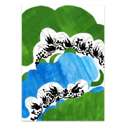 GRANIT Poster Lisa Sander Green Abstract 50x70cm- Posters