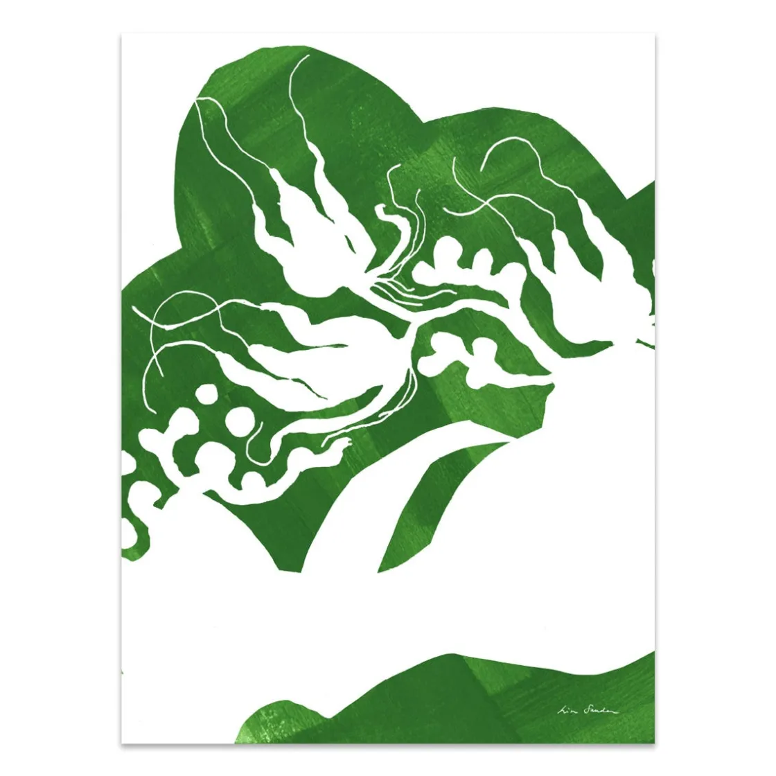 GRANIT Poster Lisa Sander Green Detail 30x40cm- Posters