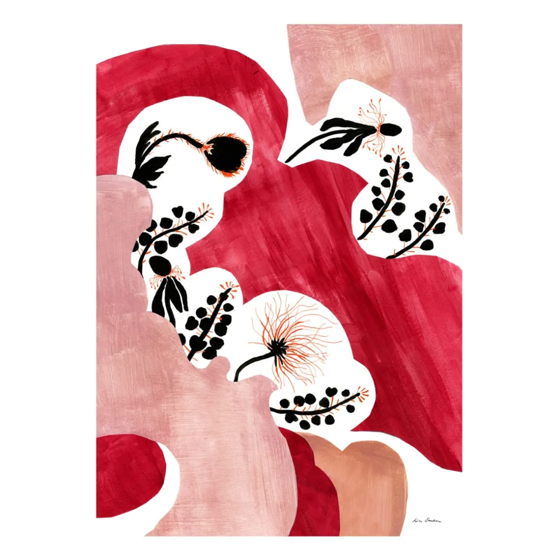 GRANIT Poster Lisa Sander Pink Abstract 50x70cm- Posters