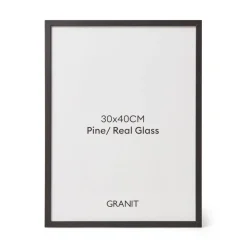 GRANIT Ram 30x40cm Svart- Ramar