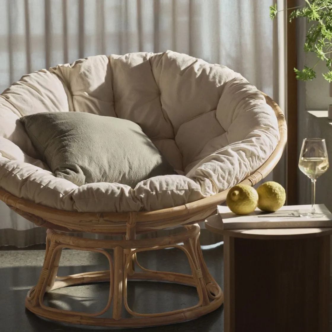 GRANIT Rottingfåtölj Rund- Utemöbler|Rottingmöbler & Inredning