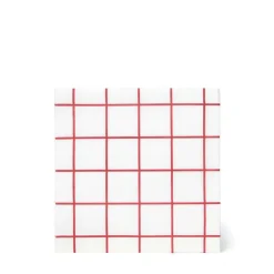 GRANIT Servett 33cm 20-p Christmas Check Vit- Dukning|Juldukning