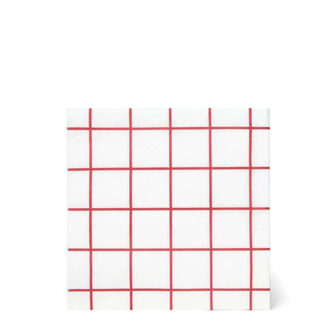 GRANIT Servett 33cm 20-p Christmas Check Vit- Dukning|Juldukning