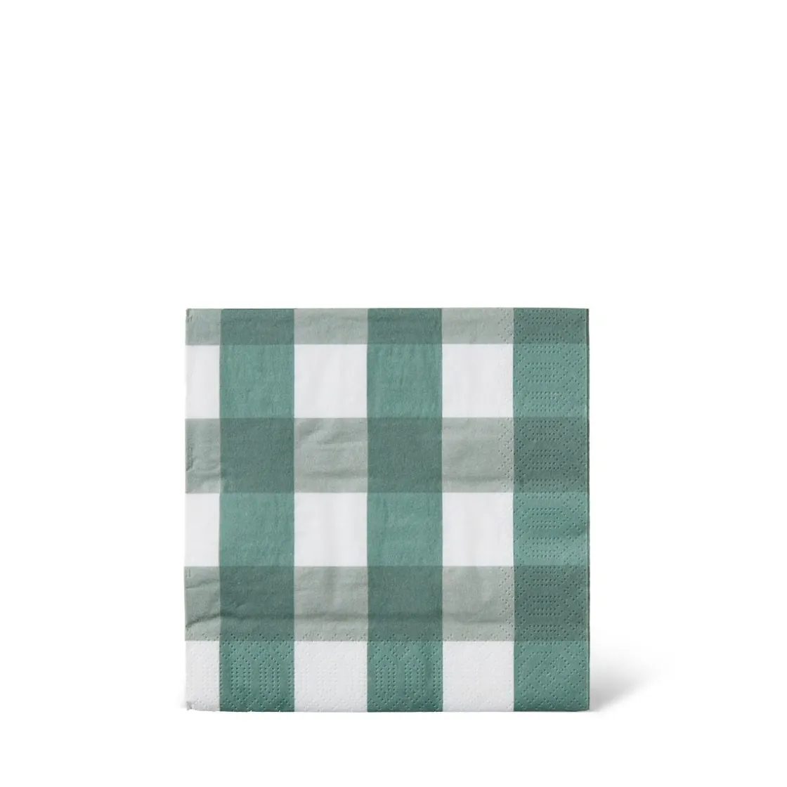 GRANIT Servett 33cm 20-p Green Check- Dukning|Juldukning