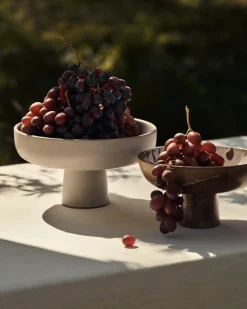 GRANIT Skål På Fot Rondo 20cm Stengods Beige- Dukning|Porslin