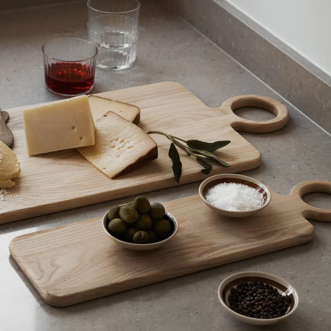 GRANIT Skärbräda Loop 53x26cm Ask- Dukning|Köksredskap