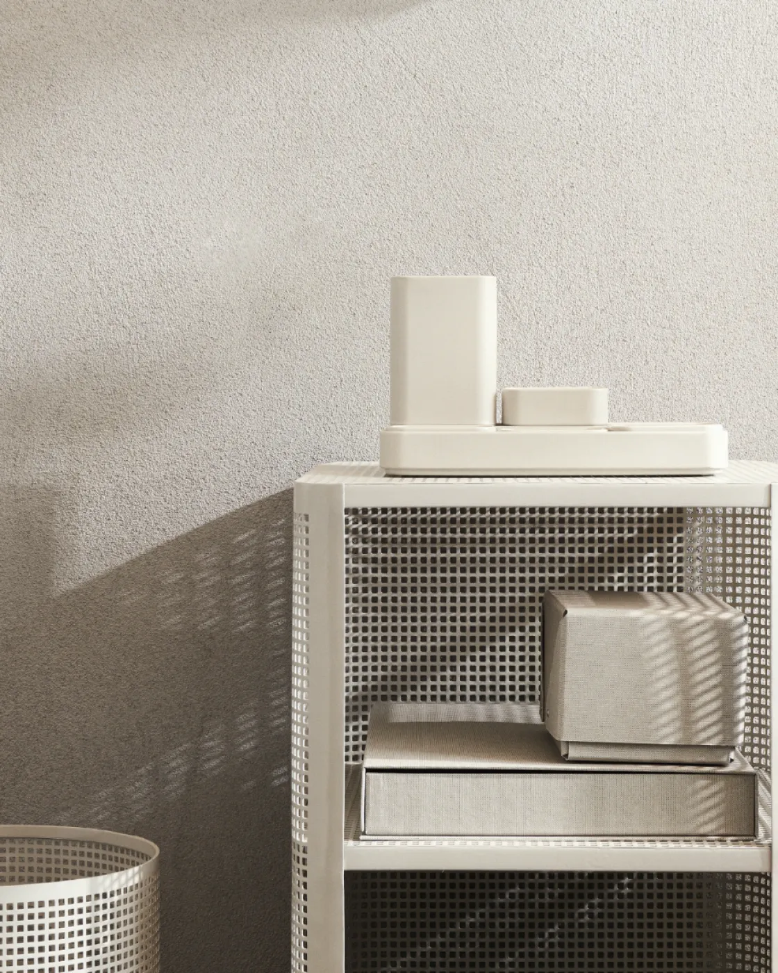 GRANIT Skrivbordsförvaring Mono 8x8cm Beige- Skrivbordstillbehör|Skrivbordsförvaring