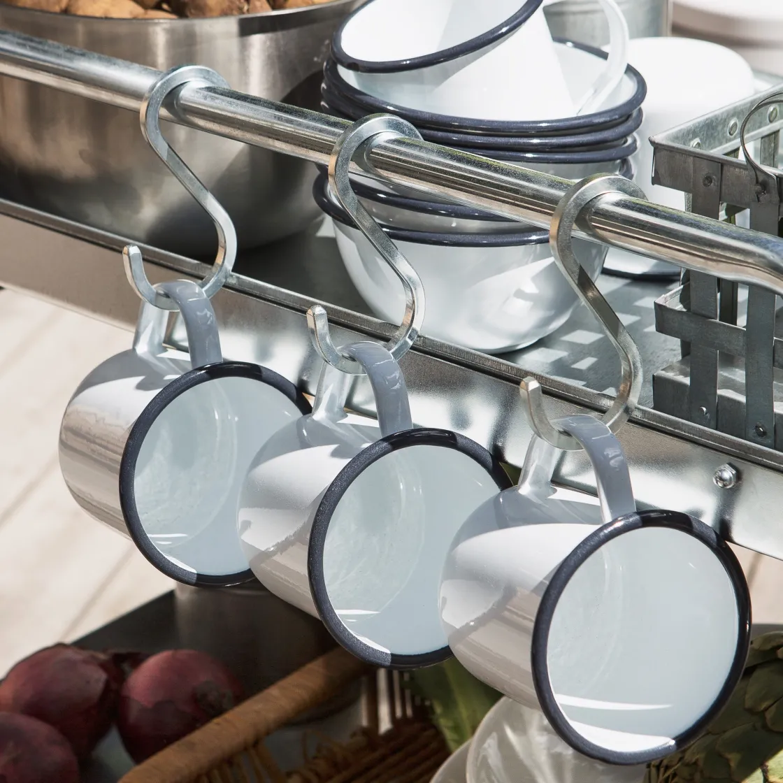 GRANIT S-krok Järn 10cm Stål- Växt- & Odlingstillbehör|Förvaringstavlor Med Tillbehör