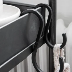 GRANIT S-krok Järn 10cm Svart- Växt- & Odlingstillbehör|Förvaringstavlor Med Tillbehör