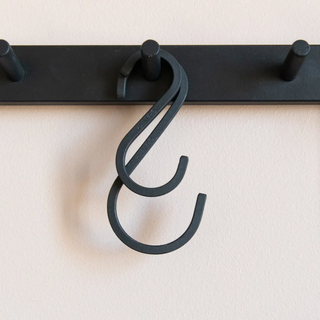 GRANIT S-krok Järn 10cm Svart- Växt- & Odlingstillbehör|Förvaringstavlor Med Tillbehör