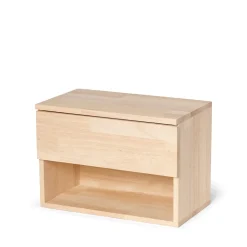 GRANIT Sängbord Vägghängt Låda 24x34cm Trä- Sovrumsmöbler & Tillbehör|Möbler