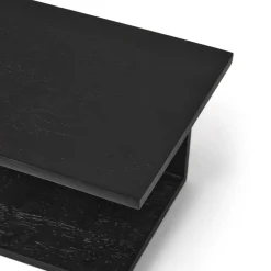 GRANIT Sängbord Vägghängt Trä Svart- Hallmöbler & Förvaring|Möbler